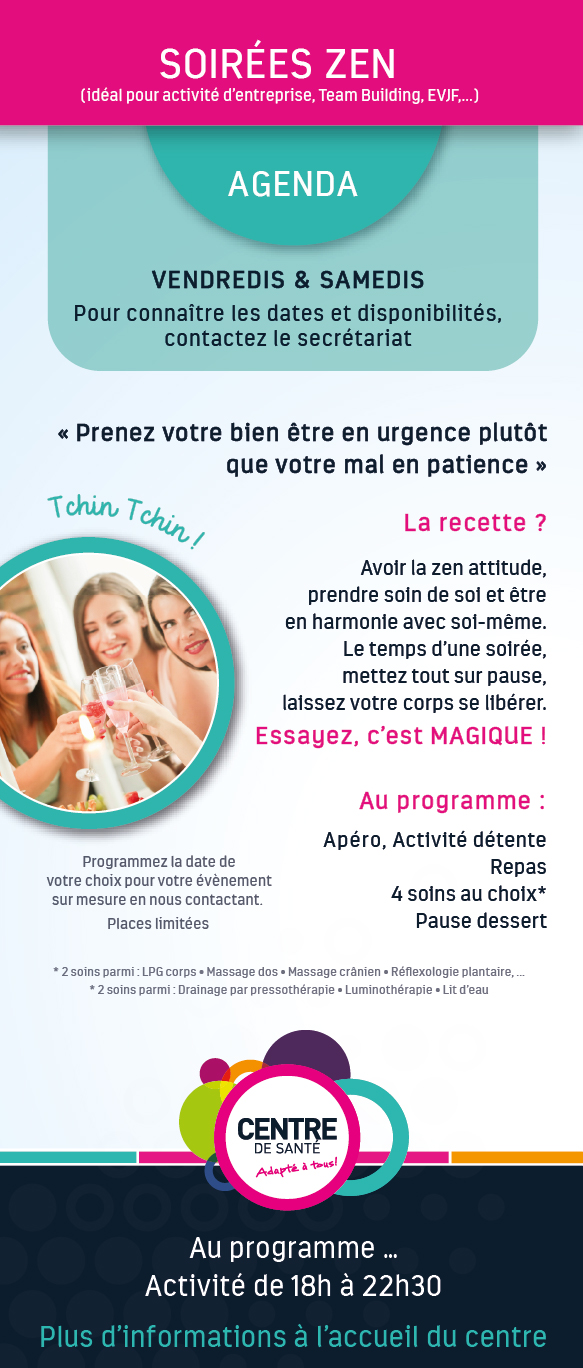 Flyers soirée zen